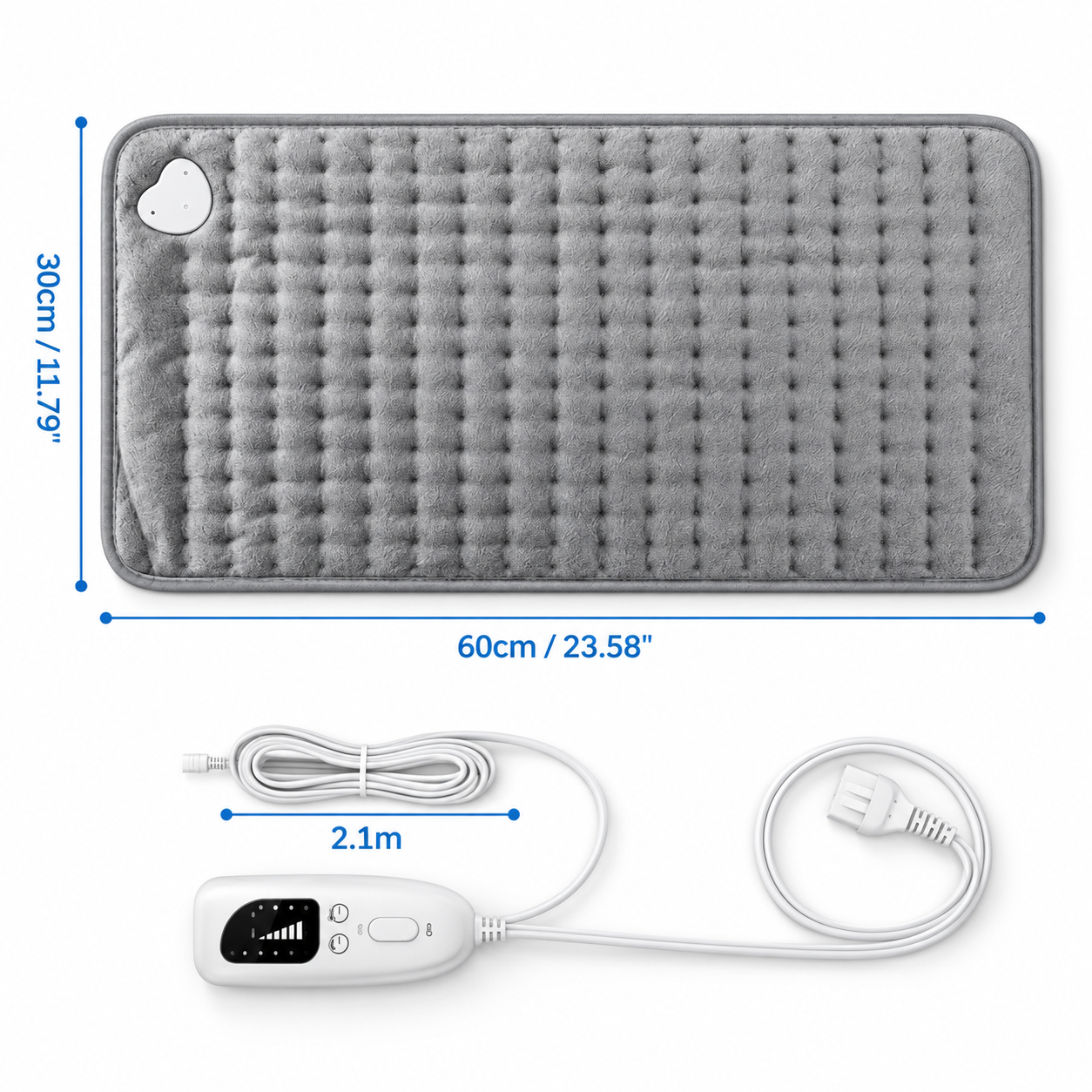 Heated Therapy Pad for Back, Neck & Muscle Relief