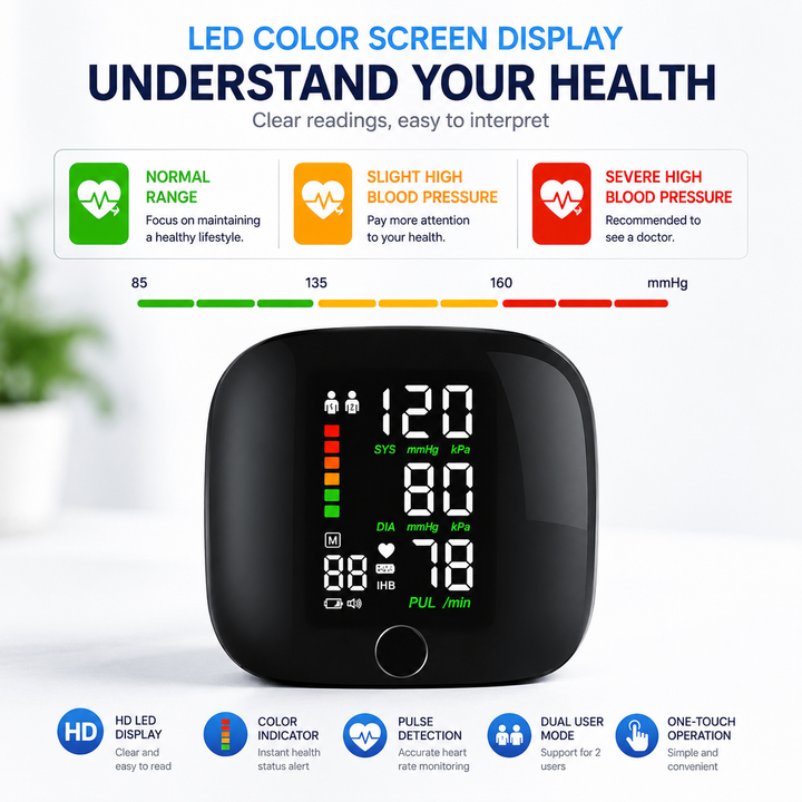 Portable Wrist Blood Pressure Monitor