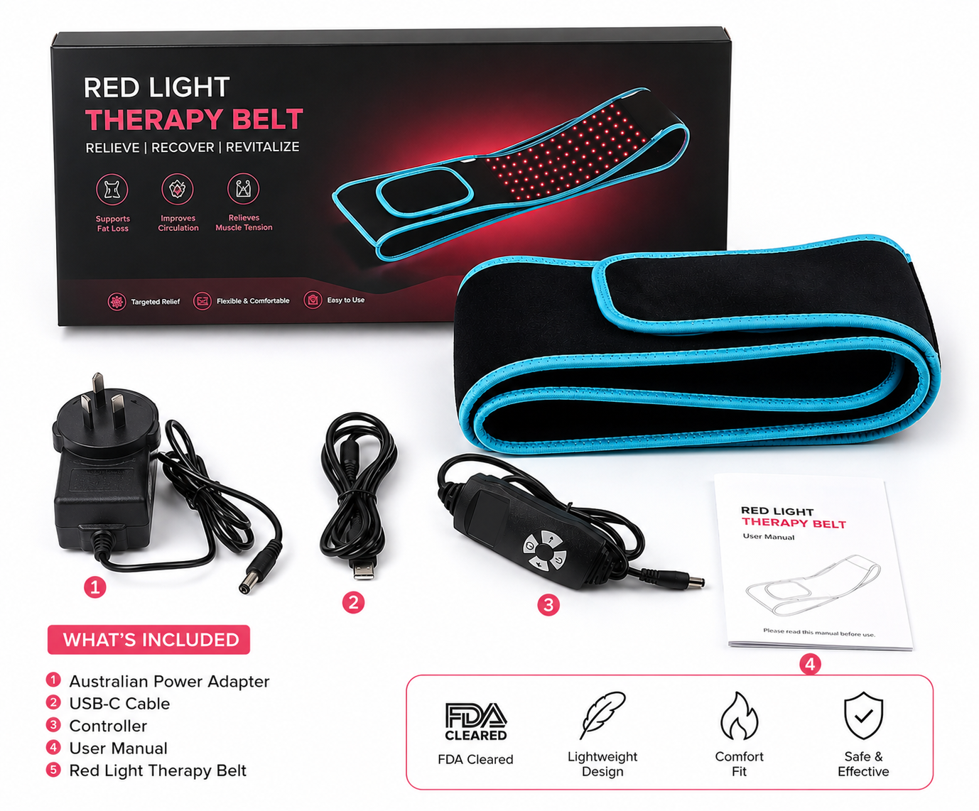 Red Light Therapy Slimming Belt | Tone, Shape & Relax
