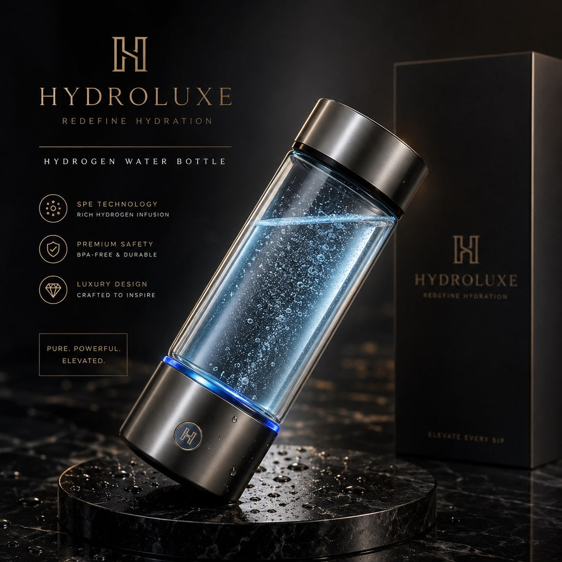 Hydrogen Generator Water Bottle