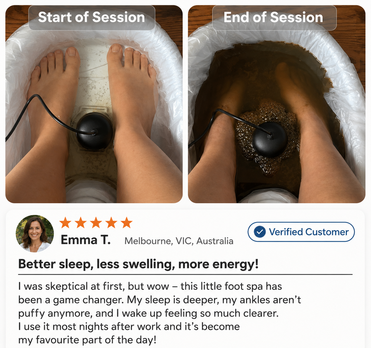 Revitalizing Ionic Foot Spa