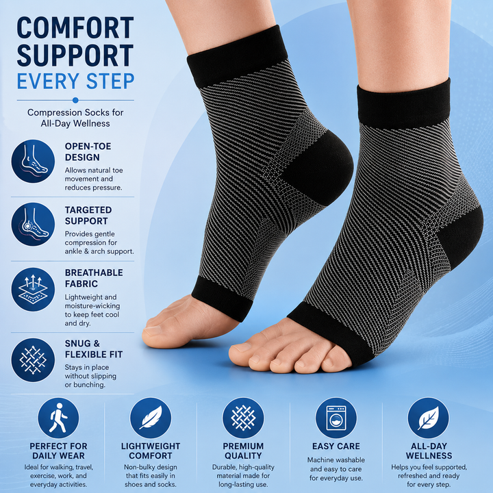 Foot & Ankle Sleeve Compression Socks