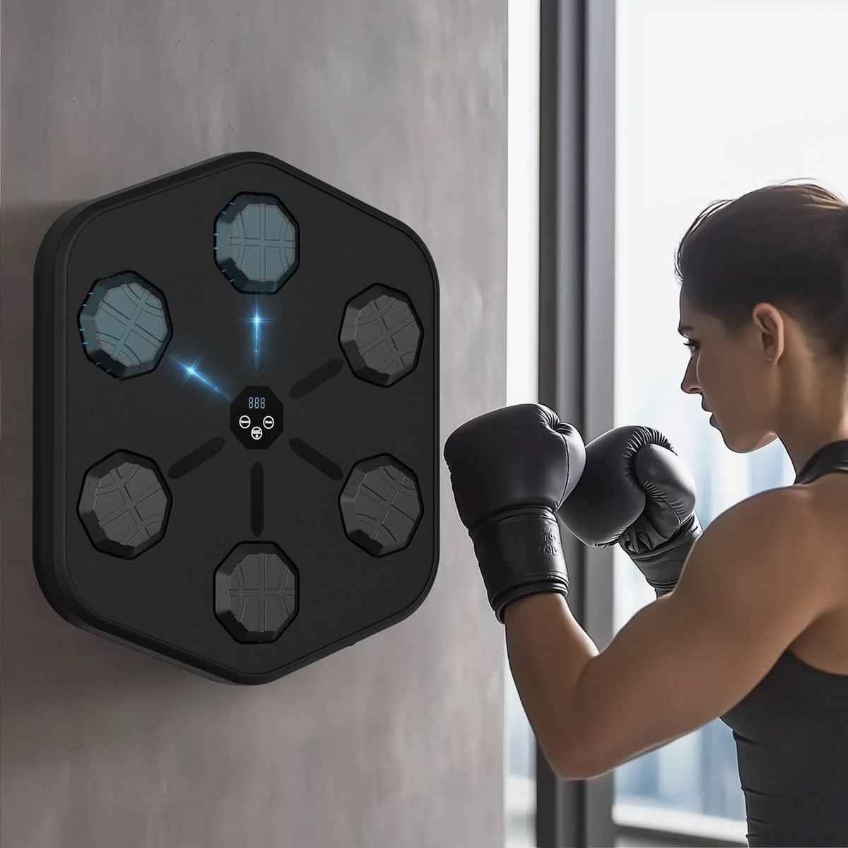 Punch Block Exercise Machine Music Boxing Machine Interactive Home Fitness & Reflex Trainer β Relax ...
