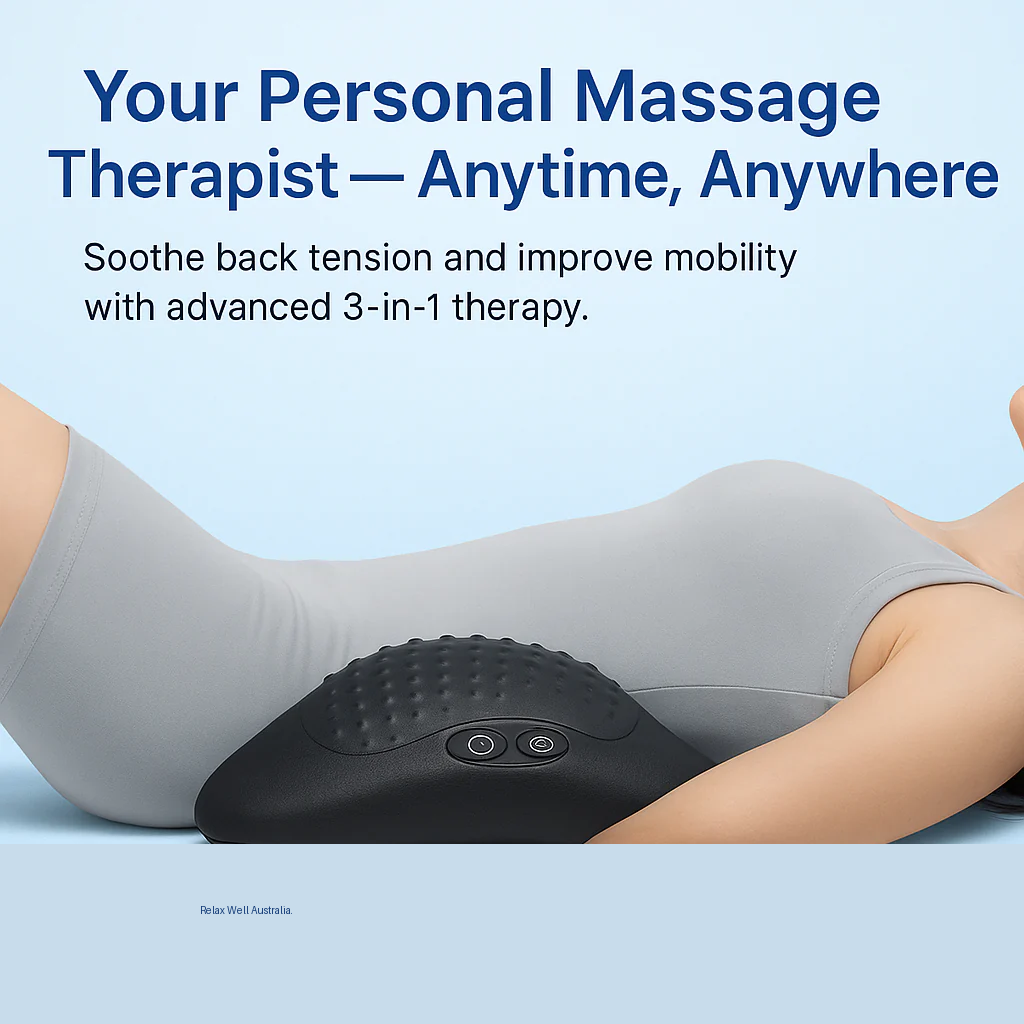 Portable Wireless Lumbar Support Back Massager Pillow