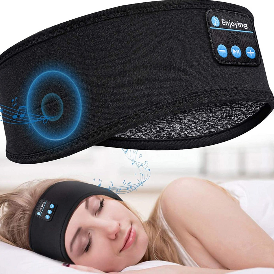 Sleep Headphones Bluetooth Sports Headband Headphones with HD Stereo